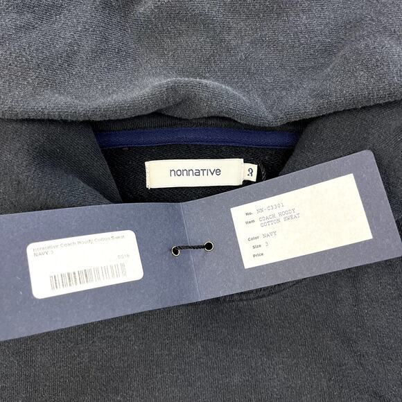 Nonnative Hoodie Sweatshirt Coach Hoody Adult Large Navy Blue Made in Japan NWT - Picture 4 of 9